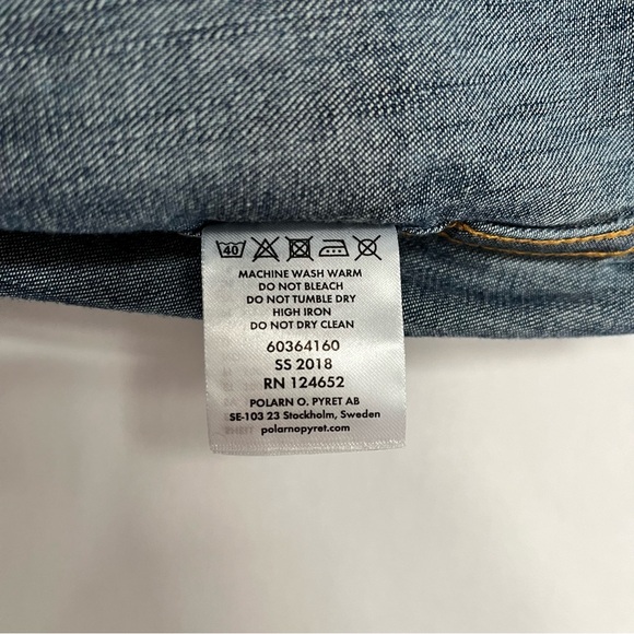 Polarn O. Pyret Demin Long Sleeve Shirt: Size 6-9M (74 cm) - Picture 6 of 7